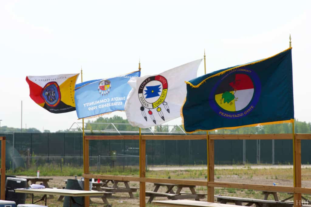 Mdewakanton Community Flags Flying