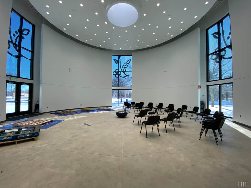Round Room With Lights
